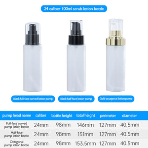 Custom Frosted Lotion Bottles 100ml to 250ml Skincare Packaging Wholesale