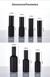Matte Black Glass Refillable Bottles – Spray & Lotion Pump (5ml–100ml)