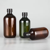 Wholesale Boston Round Plastic Bottle 300ml 400ml 500ml Factory Supply