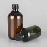 Wholesale Boston Round Plastic Bottle 300ml 400ml 500ml Factory Supply