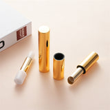 Custom Magnetic Gold Lipstick Tube with Refillable Aluminum Insert