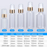 Custom PET Plastic Toner Spray Bottles 50ml to 200ml with Custom Stickers