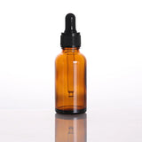 amber glass dropper bottle