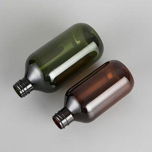 Wholesale Boston Round Plastic Bottle 300ml 400ml 500ml Factory Supply