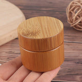 Bamboo Lid Glass Cream Jar Custom Cosmetic Container 5g to 100g