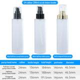 Custom Frosted Lotion Bottles 100ml to 250ml Skincare Packaging Wholesale