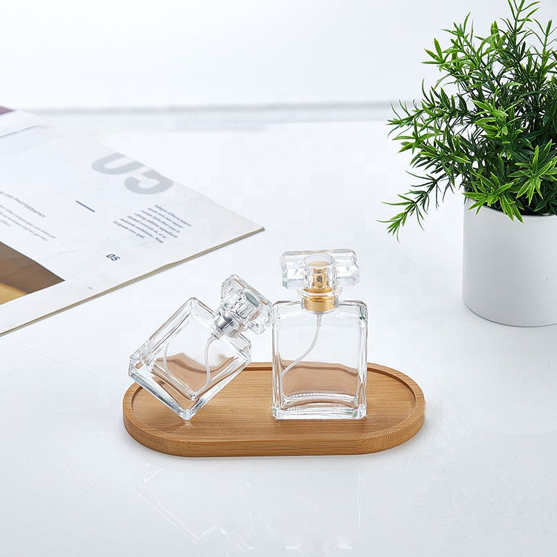 20ml 30ml 50ml 100ml Cosmetic Empty Square Luxury Perfume Refillable Bottle Glass Spray Perfume Bottle - 我的商店