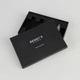 Custom Black Rigid Paper Box with Insert for Perfume Sample Bottles