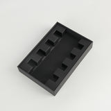 Custom Black Rigid Paper Box with Insert for Perfume Sample Bottles
