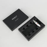 Custom Black Rigid Paper Box with Insert for Perfume Sample Bottles