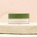 Customizable Loose Powder Jars with Transparent Base and Colored Lids