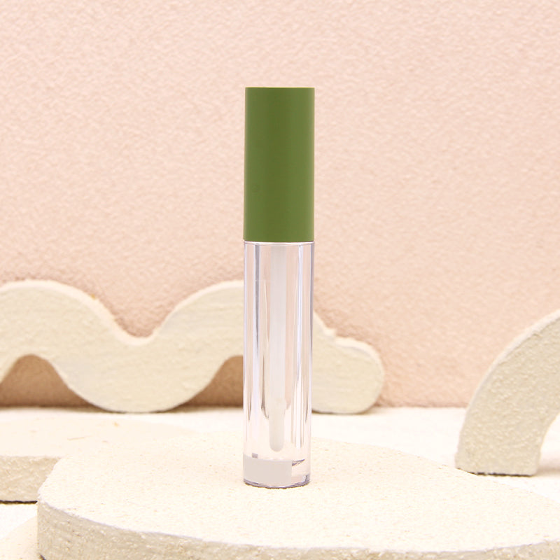 Cosmetic Private Label Transparent Round Tube Lip Gloss Packaging for Makeup