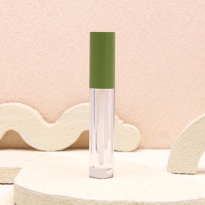 Cosmetic Private Label Transparent Round Tube Lip Gloss Packaging for Makeup
