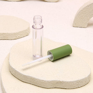 Cosmetic Private Label Transparent Round Tube Lip Gloss Packaging for Makeup