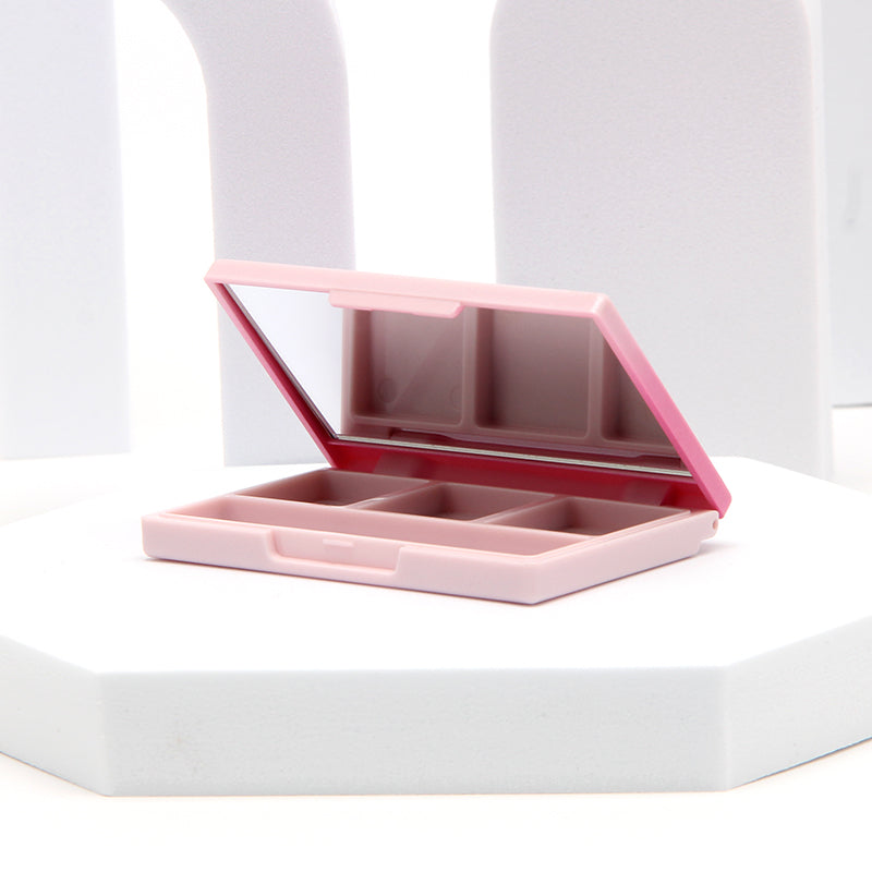 Custom Pink Eyeshadow Palette Case with Mirror