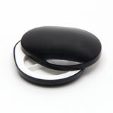 Custom Teardrop Three Compartment Eyeshadow Palette Black Compact Case