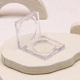 Small Size Clear Plastic Eyeshadow Case Customizable Single Pan Cosmetic Packaging