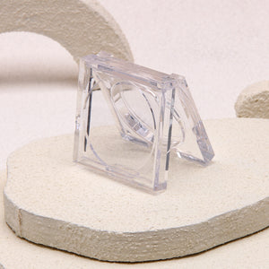 Small Size Clear Plastic Eyeshadow Case Customizable Single Pan Cosmetic Packaging