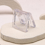 Small Size Clear Plastic Eyeshadow Case Customizable Single Pan Cosmetic Packaging