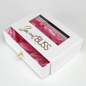 White Hair Extension Packaging Box Wig Boxes Custom Logo Packaging
