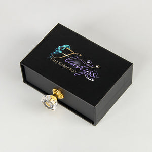 Hair Box Packaging Custom Logo Black Hair Extension Box Packaging Custom Logo