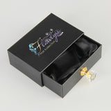 Hair Box Packaging Custom Logo Black Hair Extension Box Packaging Custom Logo