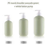 Wholesale Frosted Green PE Bottles & Jars for Skincare and Cosmetics