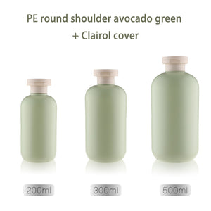 Wholesale Frosted Green PE Bottles & Jars for Skincare and Cosmetics