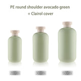 Wholesale Frosted Green PE Bottles & Jars for Skincare and Cosmetics