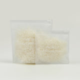 custom frosted EVA packaging bag with white logo printing