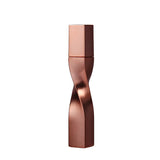 Twist-Shape Rose Gold Mascara Tube | Custom Cosmetic Packaging