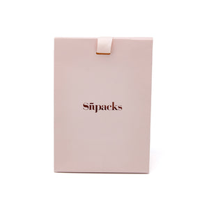 Custom Foldable Gift Box with Ribbon Tab and Foil Logo