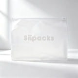 Custom Frosted PVC Zipper Pouches for Skincare Products