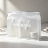 Custom Frosted PVC Zipper Pouches for Skincare Products