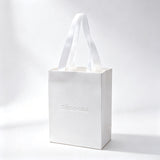 Custom Skincare Paper Shopping Bags with Embossed Logo