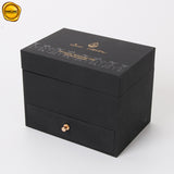 Luxury custom black soft-touch paper 8 pieces ampoule serum packaging display box