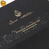 Luxury custom black soft-touch paper 8 pieces ampoule serum packaging display box